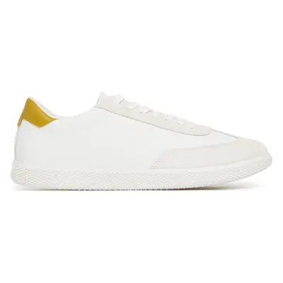 Sneakersy Calvin Klein Low Top Lace Up Cv Mix HM0HM01724 Bílá