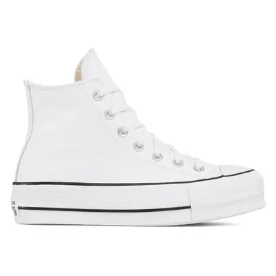 Plátěnky Converse Chuck Taylor All Star Lift Clean Hi 561676C Bílá