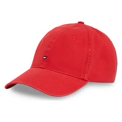 Kšiltovka Tommy Hilfiger Essential Flag Soft Cap AW0AW17131 Červená