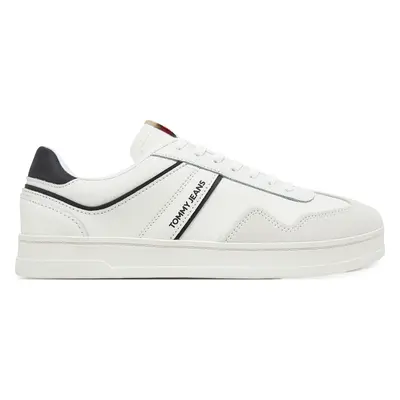 Sneakersy Tommy Jeans The Greenwich Leather EM0EM01571 Bílá