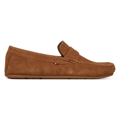 Mokasíny Tommy Hilfiger Casual Hilfiger Suede Driver FM0FM04998 Hnědá