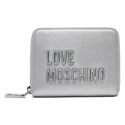 Malá dámská peněženka LOVE MOSCHINO JC5613PP1MKD196B Stříbrná