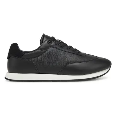 Sneakersy Calvin Klein Low Top Lace Up Tmbl Lth HM0HM01804 Černá