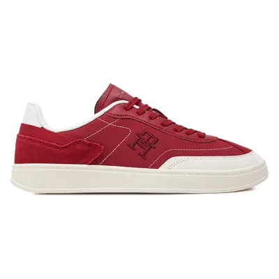 Sneakersy Tommy Hilfiger Th Heritage Court Sneaker Sde FW0FW08037 Červená