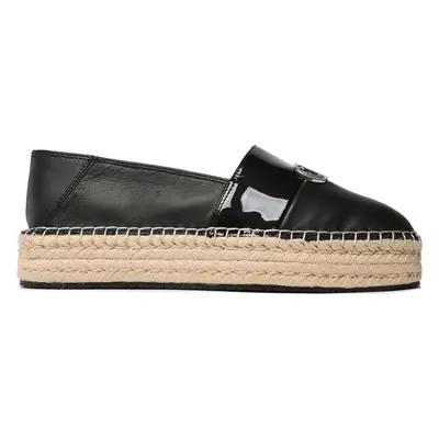 Espadrilky Calvin Klein Flatform Espadrille W/Hw HW0HW01619 Černá