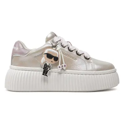 Sneakersy KARL LAGERFELD KL42376N Stříbrná