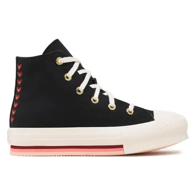 Plátěnky Converse Chuck Taylor All Star Eva Lift Hi A04953C Černá