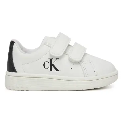 Sneakersy Calvin Klein Jeans Low Cut Lace Velcro Sneaker V1X9-82080-1355 M Bílá