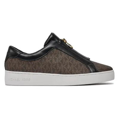 Sneakersy MICHAEL Michael Kors Keaton Zip Slip On 43R4KTFP2B Hnědá