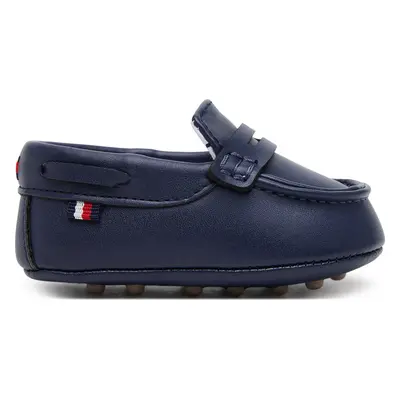 Polobotky Tommy Hilfiger Low Cut Shoe T0B4-33827-1433 Modrá