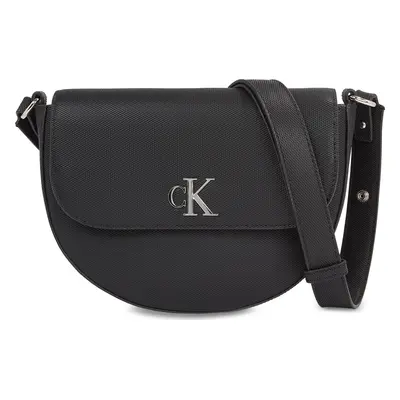 Kabelka Calvin Klein Jeans Minimal Monogram Saddle Bag22 T K60K611961 Černá