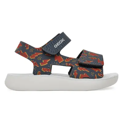 Sandály Geox B Sandal Lightfloppy B455SC 000CE C0735 Tmavomodrá