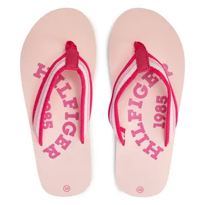 Žabky Tommy Hilfiger Logo Print Flip Flop T3A8-33294-0058 S Růžová