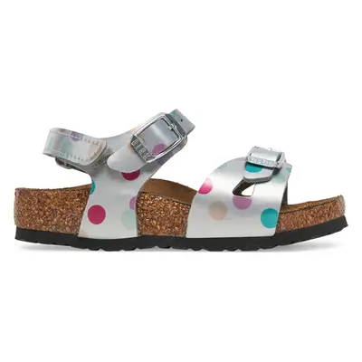 Sandály Birkenstock Rio As Kids 1029527 S Stříbrná