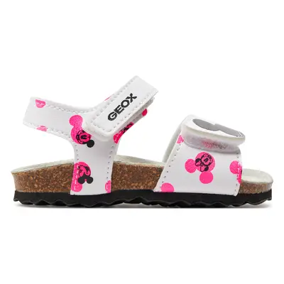 Sandály Geox B Sandal Chalki Girl B452RB 000BC C1441 M Bílá