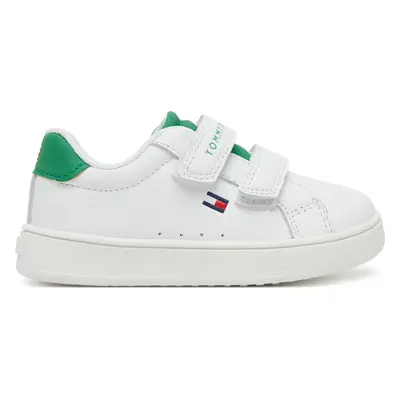 Sneakersy Tommy Hilfiger Low Cut Velcro Sneaker T1X9-33836-1355 M Bílá