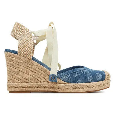 Espadrilky Guess FLJCYR DEN04 Modrá