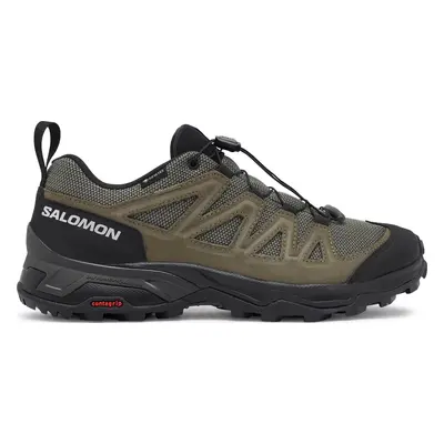 Trekingová obuv Salomon X Ward Leather GORE-TEX L47182200 Zelená