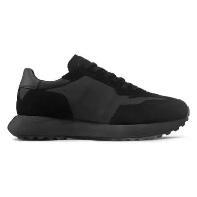 Sneakersy Calvin Klein Low Top Lace Up Mix HM0HM00497 Černá