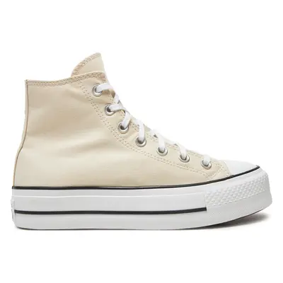 Plátěnky Converse Chuck Taylor All Star Lift Platform HI A08214C Béžová