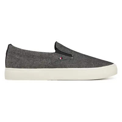 Tenisky Tommy Hilfiger Th Hi Vulc Low Slip On Ch FM0FM05390 Šedá