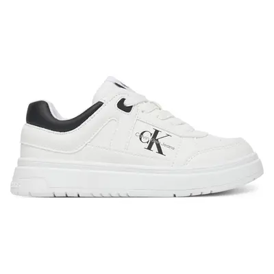 Sneakersy Calvin Klein Jeans Low Cut Lace-Up Sneaker V3X9-82090-1355 M Bílá