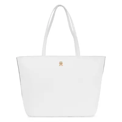 Kabelka Tommy Hilfiger Th Essential Sc Tote Corp AW0AW16089 Bílá