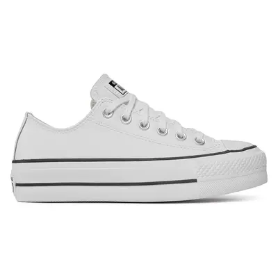 Plátěnky Converse Chuck Taylor All Star Lift Clean Ox 561680C Bílá