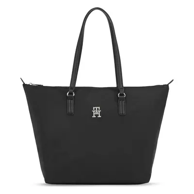 Kabelka Tommy Hilfiger Poppy Th Tote AW0AW15639 Černá