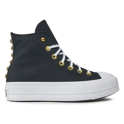 Plátěnky Converse Chuck Taylor All Star Lift Platform Star Studded A05453C Černá