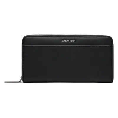 Velká dámská peněženka Calvin Klein Ck Must Lg Z/A Wallet W/Slip K60K610949 Černá