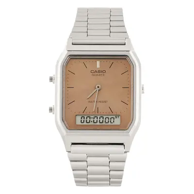 Hodinky Casio Vintage AQ-230A-4AMQYES Stříbrná