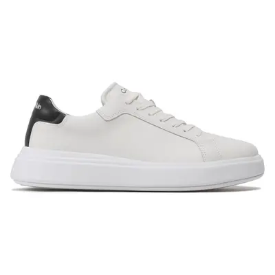 Sneakersy Calvin Klein Low Top Lace Up Lth HM0HM01016 Bílá