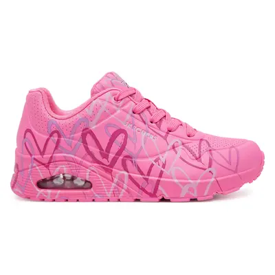 Sneakersy Skechers Uno - Spread the Love 155507/HTPK Růžová