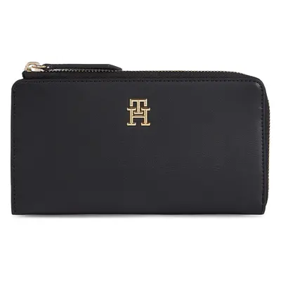 Velká dámská peněženka Tommy Hilfiger Th Feminine Large Slim Wallet AW0AW14890 Černá