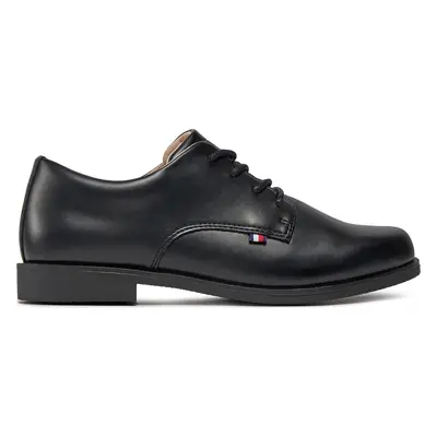 Polobotky Tommy Hilfiger Low Cut Lace Up Shoe T3B4-33174-1355 Černá