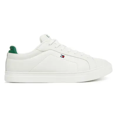 Sneakersy Tommy Hilfiger Icon Court Pinperf Lth FM0FM05483 Bílá