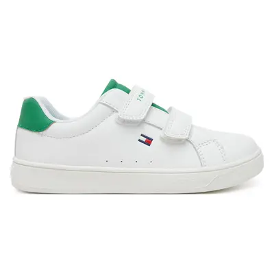 Sneakersy Tommy Hilfiger Low Cut Velcro Sneaker T1X9-33836-1355 S Bílá