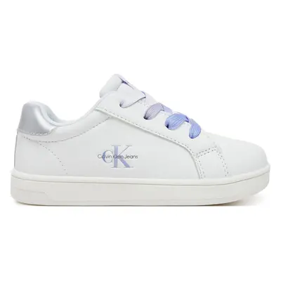 Sneakersy Calvin Klein Jeans Low Cut Lace-Up Sneaker V1A9-82009-1355 M Bílá