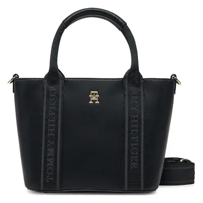 Kabelka Tommy Hilfiger Th Logotape Mini Tote AW0AW17201 Černá