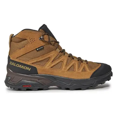 Trekingová obuv Salomon X Ward Leather Mid GORE-TEX L47181800 Hnědá