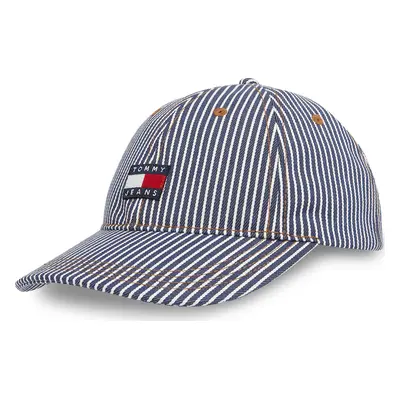 Kšiltovka Tommy Jeans Tjm Heritage Stripe Cap AM0AM13358 Tmavomodrá