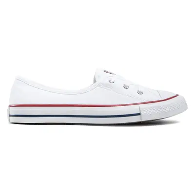 Plátěnky Converse Chuck Taylor All Star Ballet Lace Slip 566774C Bílá