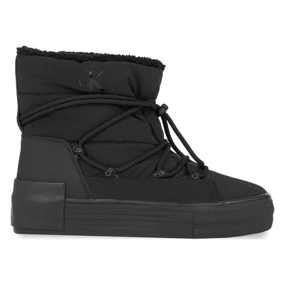 Sněhule Calvin Klein Jeans Bold Vulc Flatf Snow Boot Wn YW0YW01181 Černá