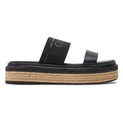 Nazouváky Calvin Klein Wedge Slide He HW0HW01966 Černá