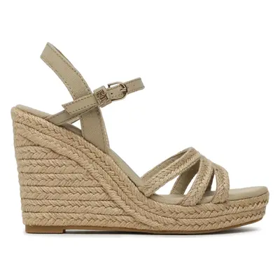 Espadrilky Tommy Hilfiger Essential Basic Wedge Sandal FW0FW07220 Béžová