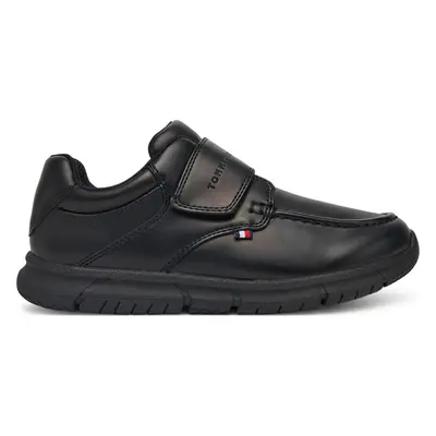 Polobotky Tommy Hilfiger Low Cut Velcro Shoe T3B4-33176-1355 S Černá