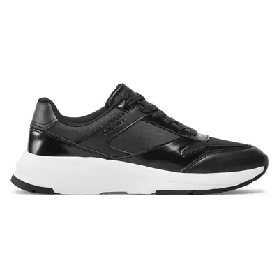 Sneakersy Calvin Klein Low Top Lace Up Mix HM0HM00901 Černá