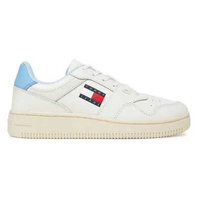 Sneakersy Tommy Jeans Tjw Retro Basket Ess EN0EN02505 Světle modrá