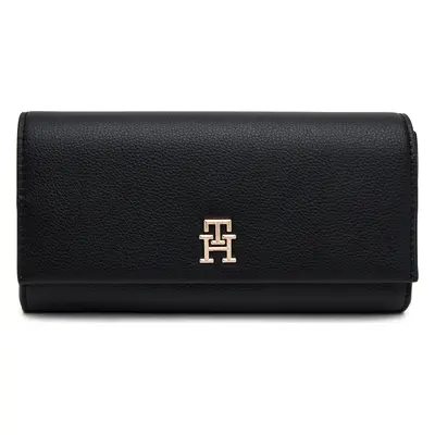 Velká dámská peněženka Tommy Hilfiger Th Legacy Flap Lrg Wallet AW0AW17267 Černá